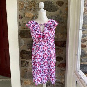 Nimo With Love Ruffle Sleeveless Tassel Sequin Cotton Mini Dress Womens XL